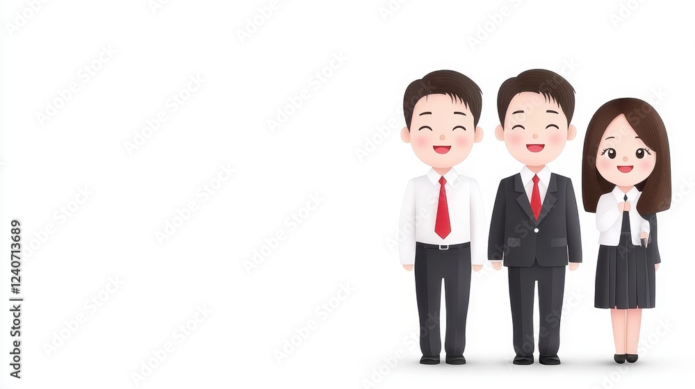 custom made wallpaper toronto digitalCheerful Cartoon Businesspeople In Pixel Art Style