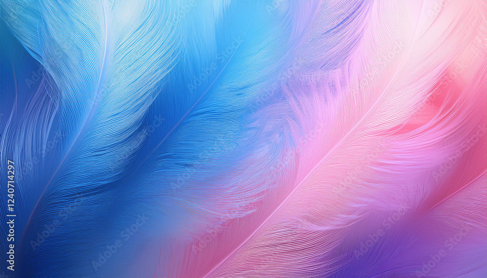 Fototapeta premium Feather pattern in close up and detailed for abstract background, part 41