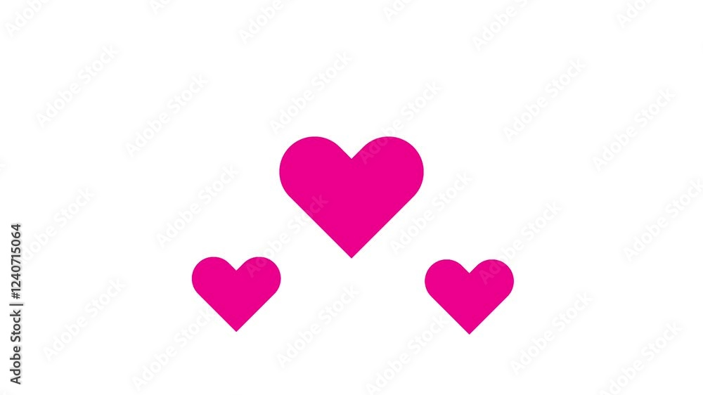 Valentine's Day heart shape animation video Valentine's Day heart shape animation video