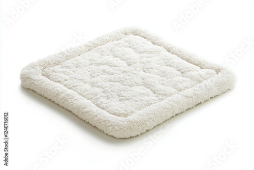 Soft White Plush Floor Mat for Cozy Home Decor