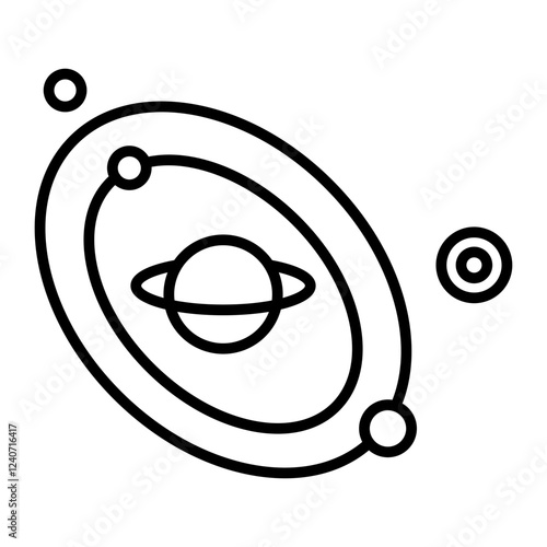 Star in Orbit.line icon