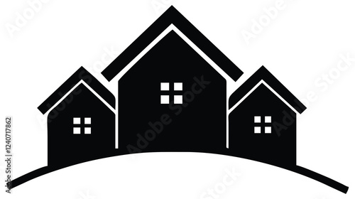 Home icon vector line. Vector house icon for web, graphic design, internet