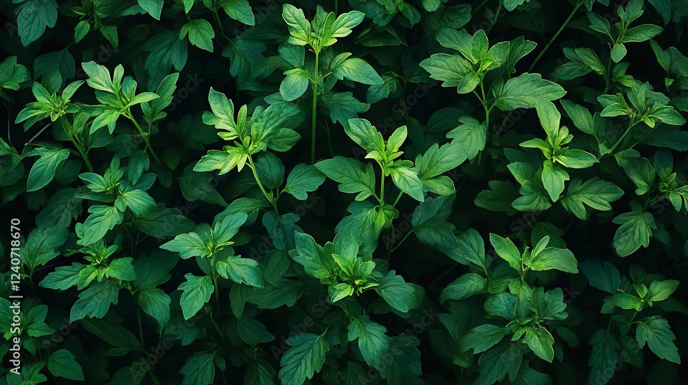 Fresh herbs including basil, cilantro, and parsley thriving in a vibrant garden setting Fresh herbs including basil, cilantro, and parsley thriving in a vibrant garden setting
