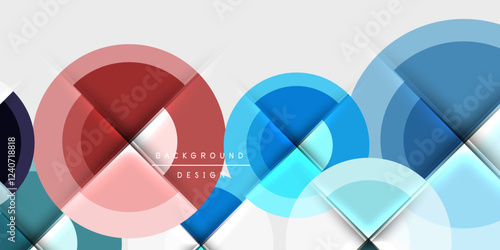 Target circle geometric abstract shapes. Vector Illustration For Wallpaper, Banner, Background, Card, Book Illustration, landing page