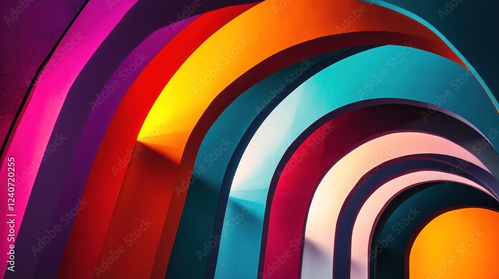 Obraz premium Colorful Arched Abstraction