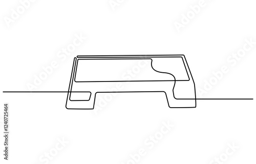 Continuous one line Exercise Stepper Bench