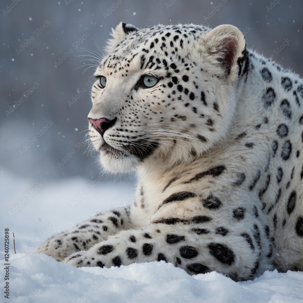 Fototapeta premium snow leopard cub