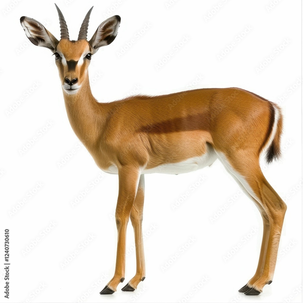 Fototapeta premium Graceful antelope standing in a serene pose.