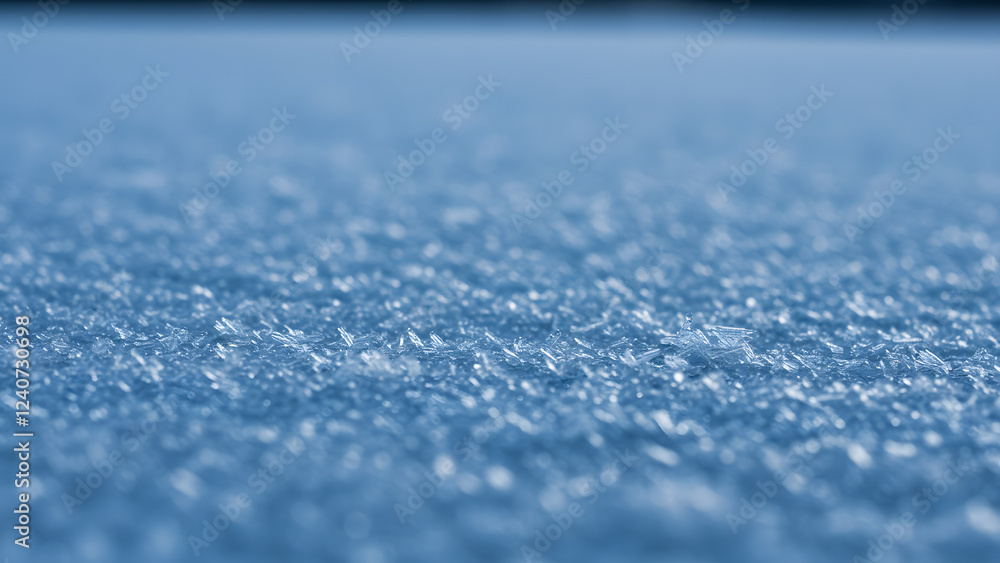 Obraz premium Close-Up of a Frozen Snowfield