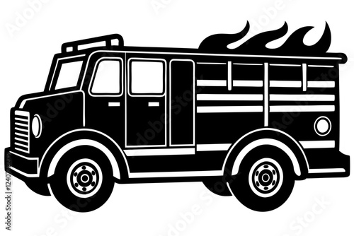 fire truck vector illustration