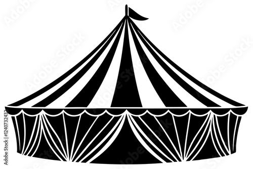 circus tent vector illustration