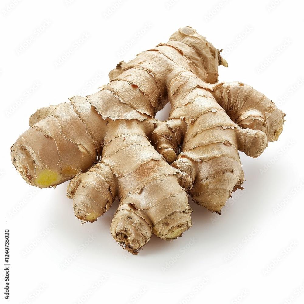 Fresh ginger root on white background. Fresh ginger root on white background.