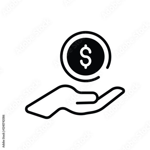 Charity Icon vector stock illustration