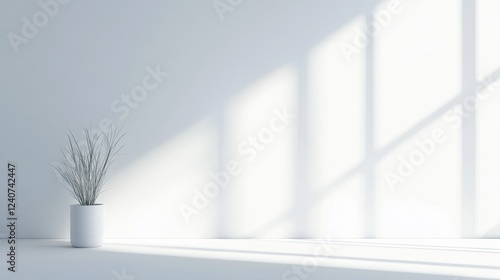 A clean, white wide-screen gradient with a blurred background, providing ample copy space for a modern and minimalistic design.