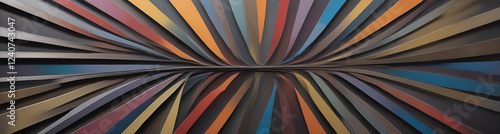 Wallpaper Mural illustrazione sfondo con elementi astratti e motivi geometrici a tema surreale Torontodigital.ca