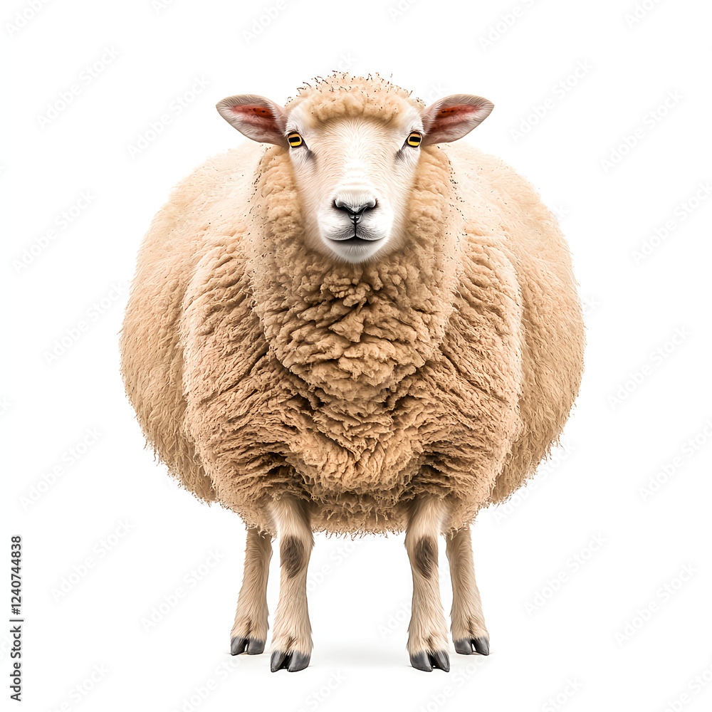 A full-body photograph of an isolated sheep on a white background, in a photorealistic style, high resolution, ultra-wide angle, depth of field photography, hyper-realistic, super-detailed, A full-body photograph of an isolated sheep on a white background, in a photorealistic style, high resolution, ultra-wide angle, depth of field photography, hyper-realistic, super-detailed,