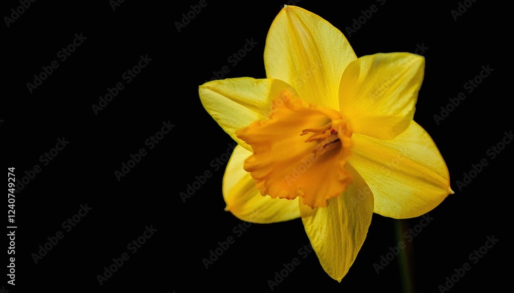 Fototapeta premium Yellow Flower in Darkness