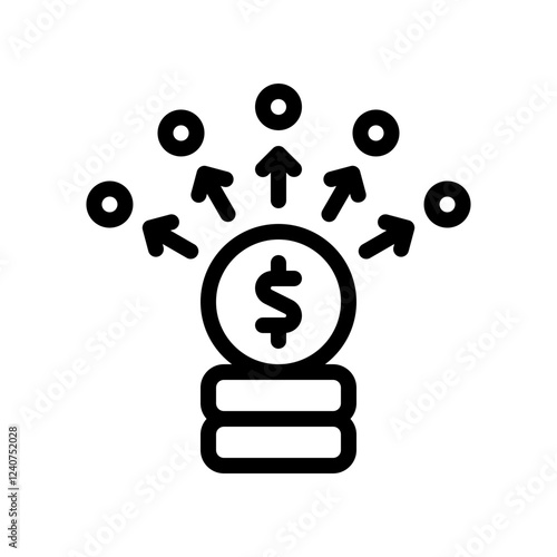 investment line icon