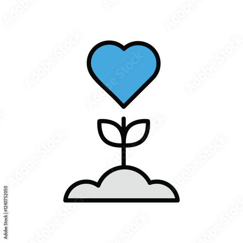 Charity Icon vector stock illustration