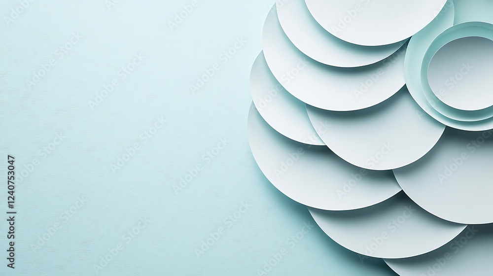 Pastel paper circles, design, background Pastel paper circles, design, background