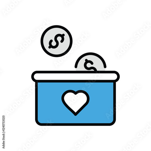 Donate Icon vector stock illustration