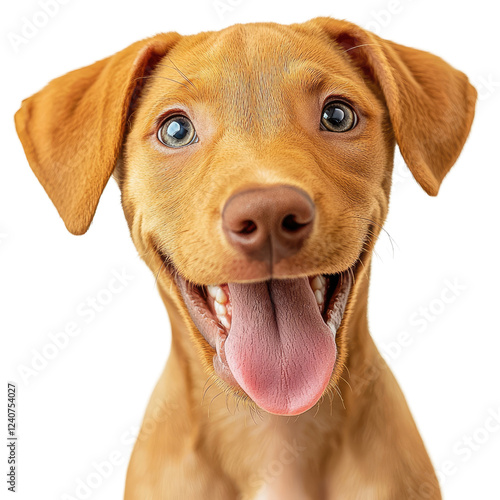 Wallpaper Mural Happy golden retriever puppy with joyful expression and bright eyes Torontodigital.ca