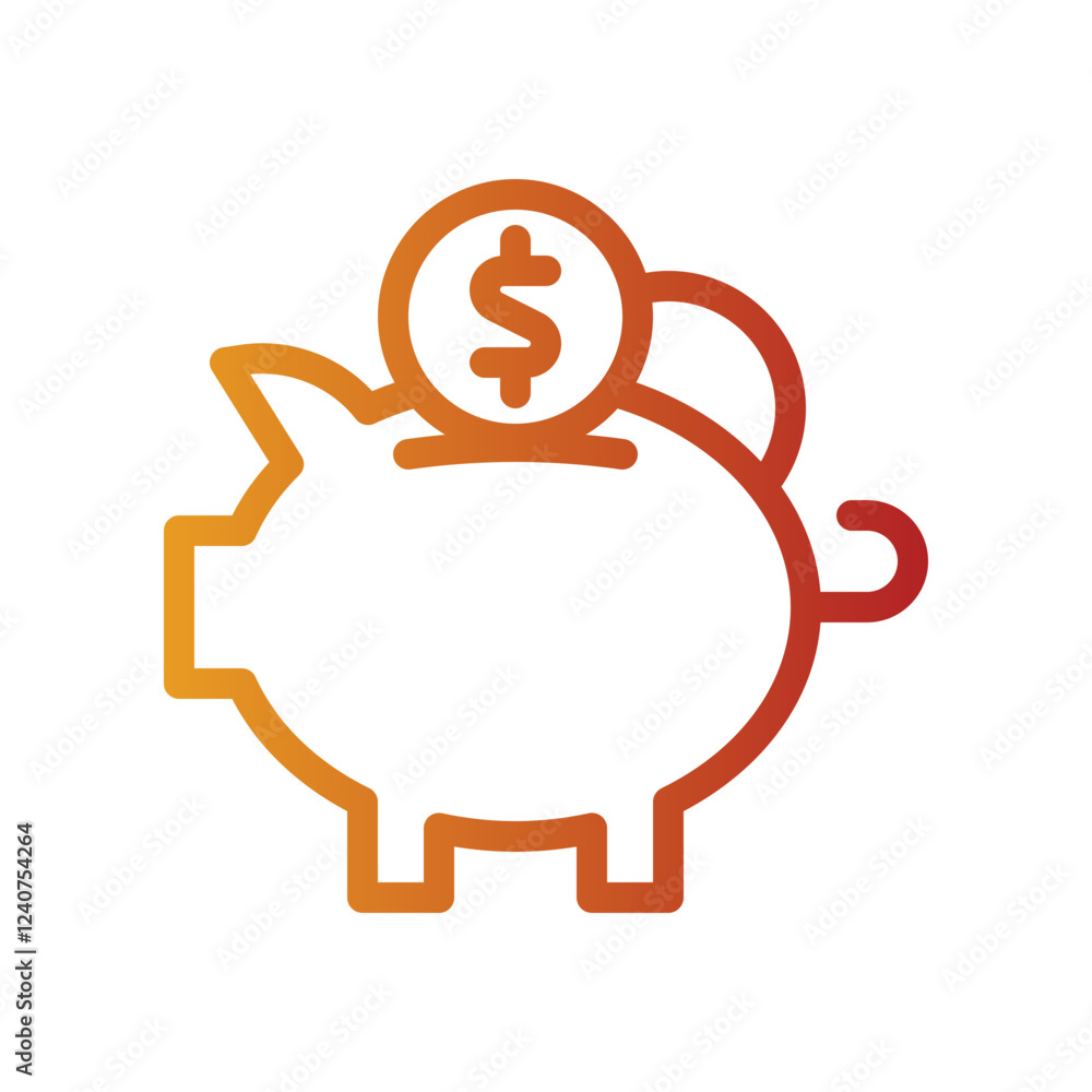 savings gradient icon savings gradient icon