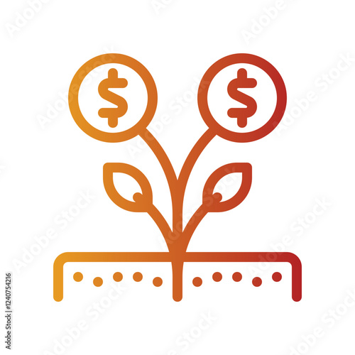 money gradient icon
