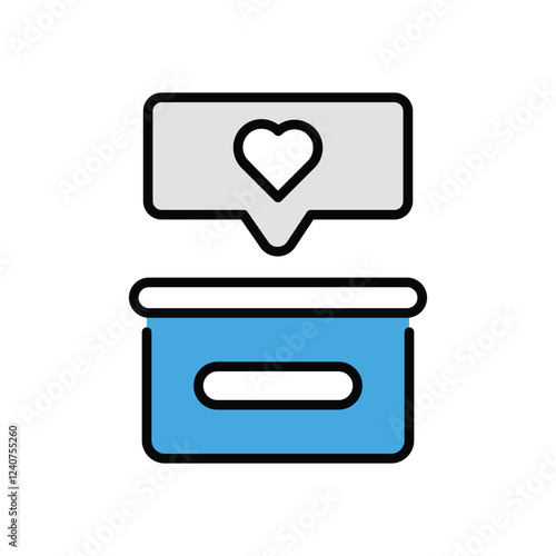 Charity Icon vector stock illustration