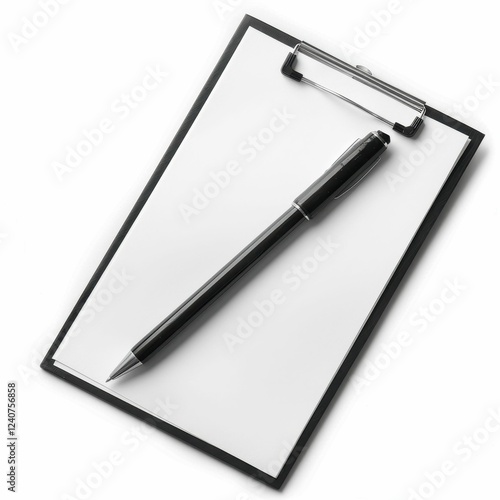 Wallpaper Mural Blank clipboard with pen ready for notes. Torontodigital.ca