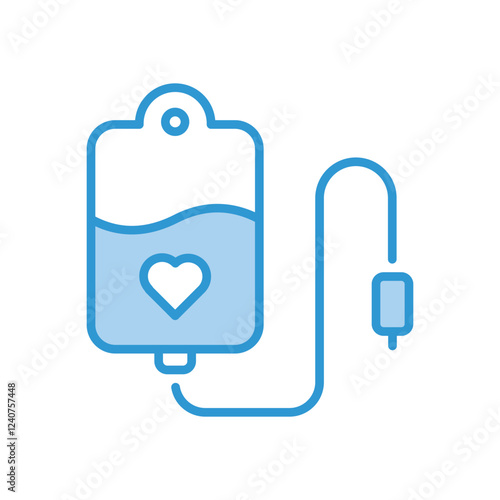 Blood Donation Icon vector stock illustration