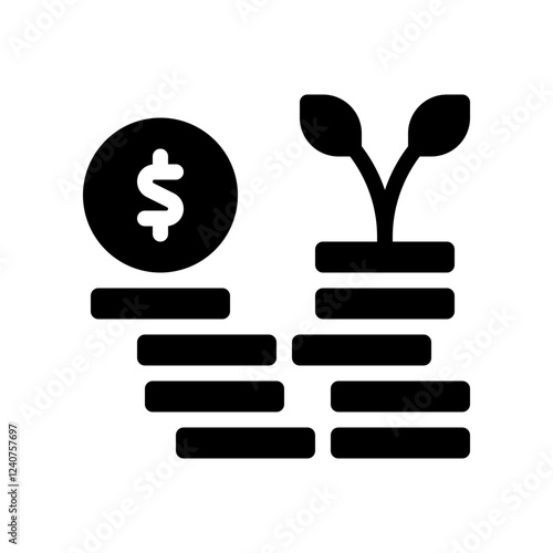 investment glyph icon