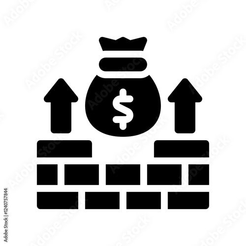 wealth glyph icon