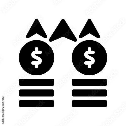 wealth glyph icon