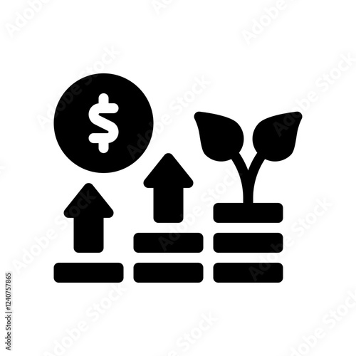wealth glyph icon
