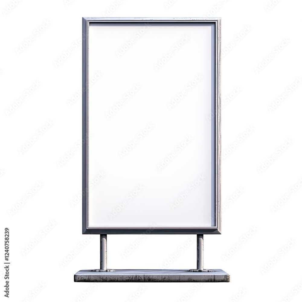 Empty outdoor advertising board with sleek design, ideal for promotional displays and marketing campaigns. Perfect for businesses looking to attract attention Empty outdoor advertising board with sleek design, ideal for promotional displays and marketing campaigns. Perfect for businesses looking to attract attention