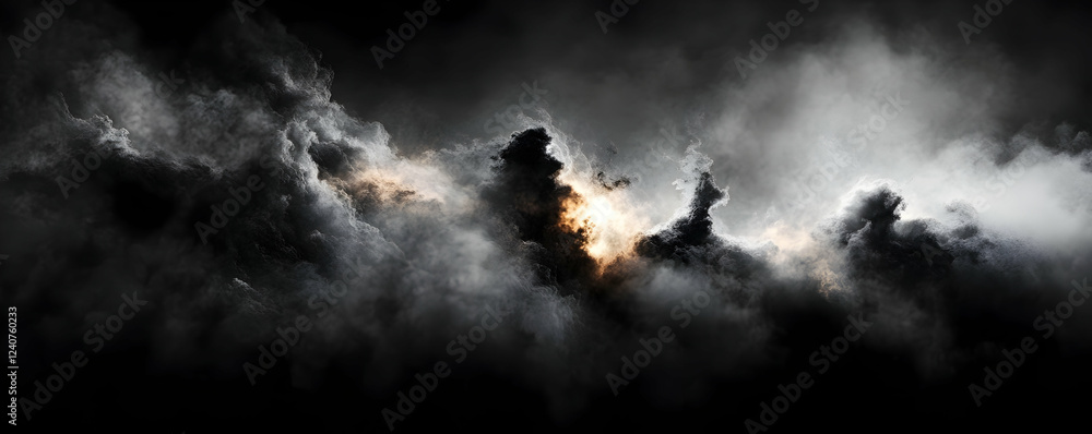 Dark Clouds & Golden Light, A Celestial Drama Unfolds Mysteriously in the Heavens Above Dark Clouds & Golden Light, A Celestial Drama Unfolds Mysteriously in the Heavens Above