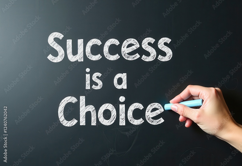 Write Your Destiny: Choosing Success on a Blackboard with Blue Marker Motivational quotes best for wall art or print Write Your Destiny: Choosing Success on a Blackboard with Blue Marker Motivational quotes best for wall art or print