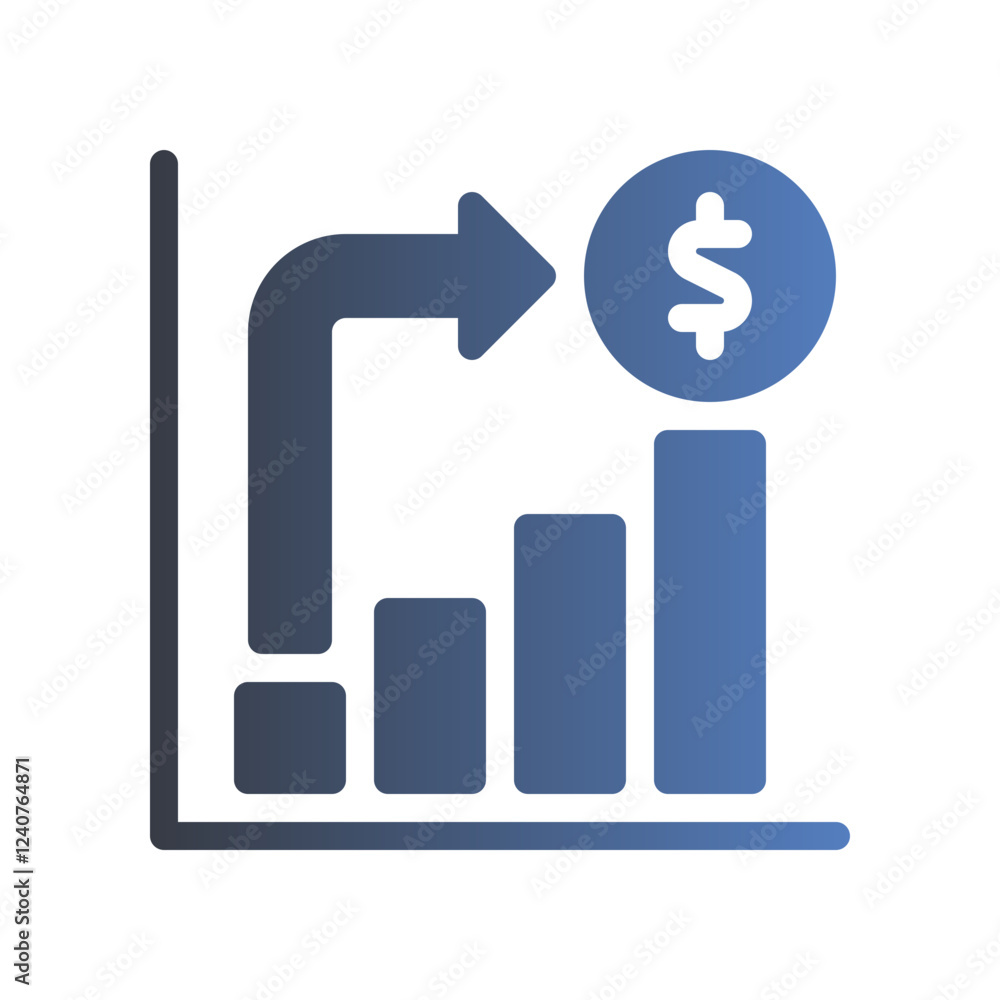 wealth flat gradient icon wealth flat gradient icon