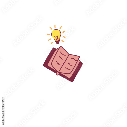 Open book icon, library icon vector illustration. Book for reading. Open notebook. World book day. Literature, knowledge, education concept. Vector