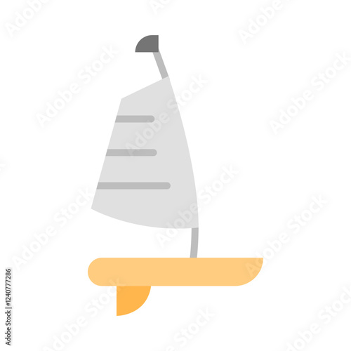 Windsurf flat icon