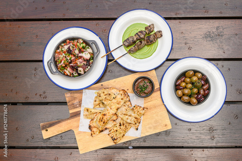 An inviting spread of gourmet appetizers photo