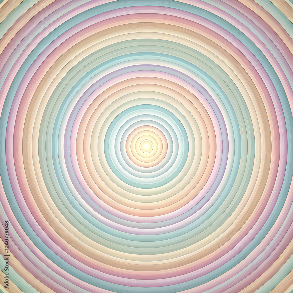 Abstract Circular Pattern with Pastel Colors. Geometric Art Abstract Circular Pattern with Pastel Colors. Geometric Art