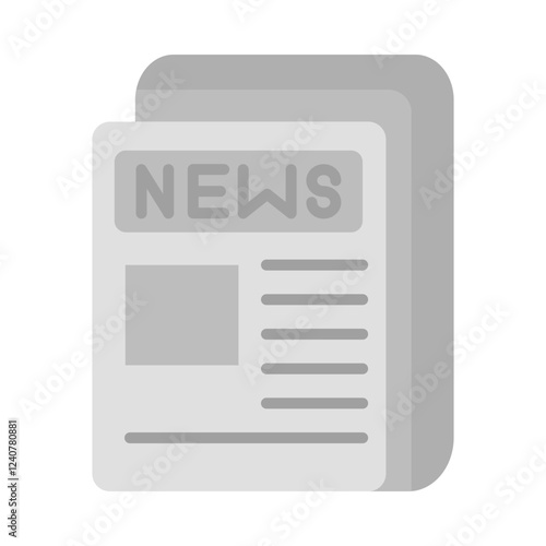 Newspaper flat icon