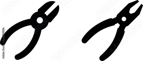 "Durable Pliers Vector Icon Set for Tools & DIY Projects"