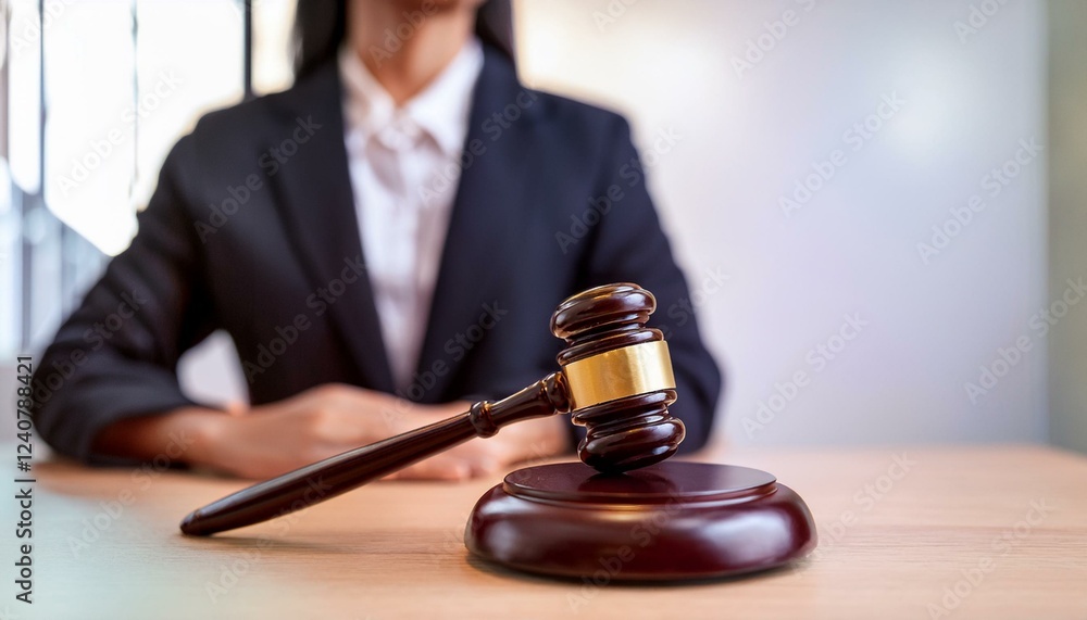 wooden gavel on sound block symbol of law and justice in courtroom legal system concept close up view of judge s hammer for auction or trial with copy space wooden gavel on sound block symbol of law and justice in courtroom legal system concept close up view of judge s hammer for auction or trial with copy space