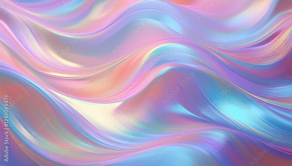 holographic pastel background with vibrant iridescent waves holographic pastel background with vibrant iridescent waves
