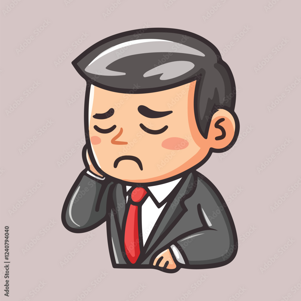 Businessman thinking Vector illustration Businessman thinking Vector illustration