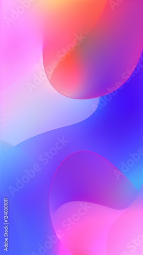 mobile phone wallpaper colorful gradient background abstract shapes light blue purple pink design