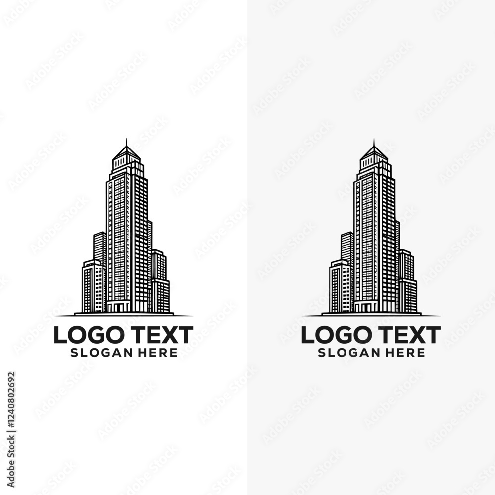 Naklejka premium A logo for a small company on a white background